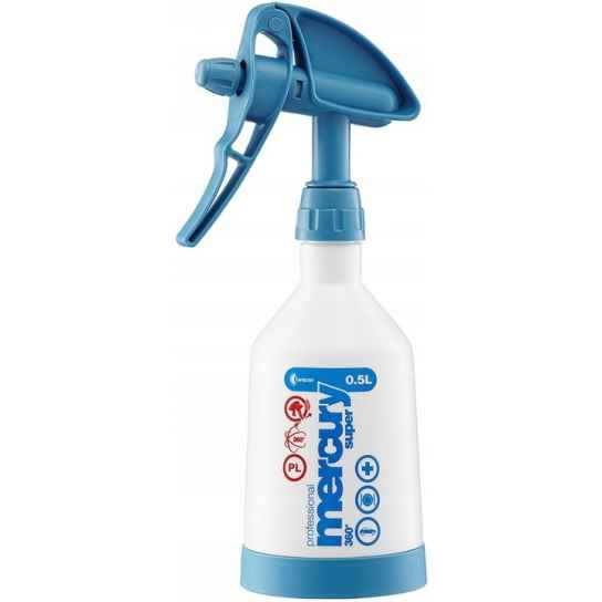 PROFESJONALNY OPRYSKIWACZ MERCURY SUPER PRO + 360 0,5L KWAZAR NIEBIESKI