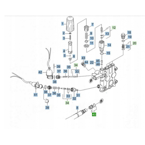 Zawór kompletny, 4.580-594.0 KÄRCHER