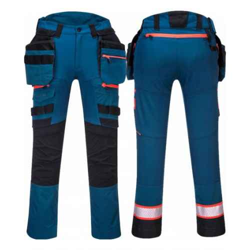 Super elastyczne spodnie robocze Premium DX440 niebieskie Portwest