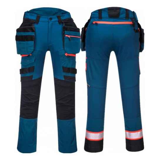 Super elastyczne spodnie robocze Premium DX440 niebieskie Portwest