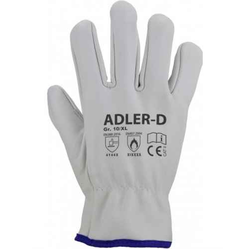 SKÓRZANE RĘKAWICE ROBOCZE TYPU DOCKER LICO ADLER-D ASATEX