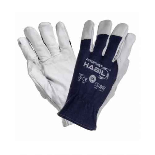 Rękawice robocze ochronne z koziej skóry HABIL
