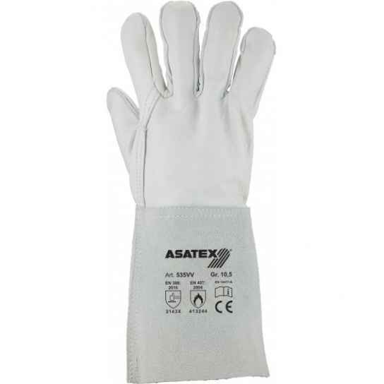 RĘKAWICE SKÓRZANE SPAWALNICZE TIG SKÓRA LICOWA 535VV ASATEX r. XXL