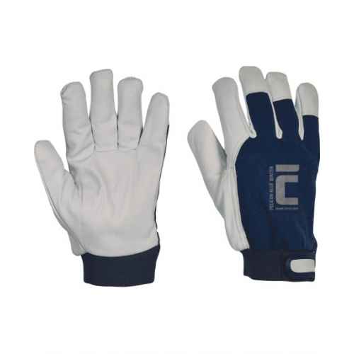 Rękawice wzmacniane skórą PELICAN BLUE WINTER Cerva