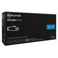Rękawiczki nitrylowe czarne bezpudrowe NITRYLEX PF BLACK Mercator Medical opak 100 szt