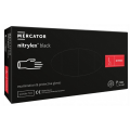 Rękawiczki nitrylowe czarne bezpudrowe NITRYLEX PF BLACK Mercator Medical opak 100 szt